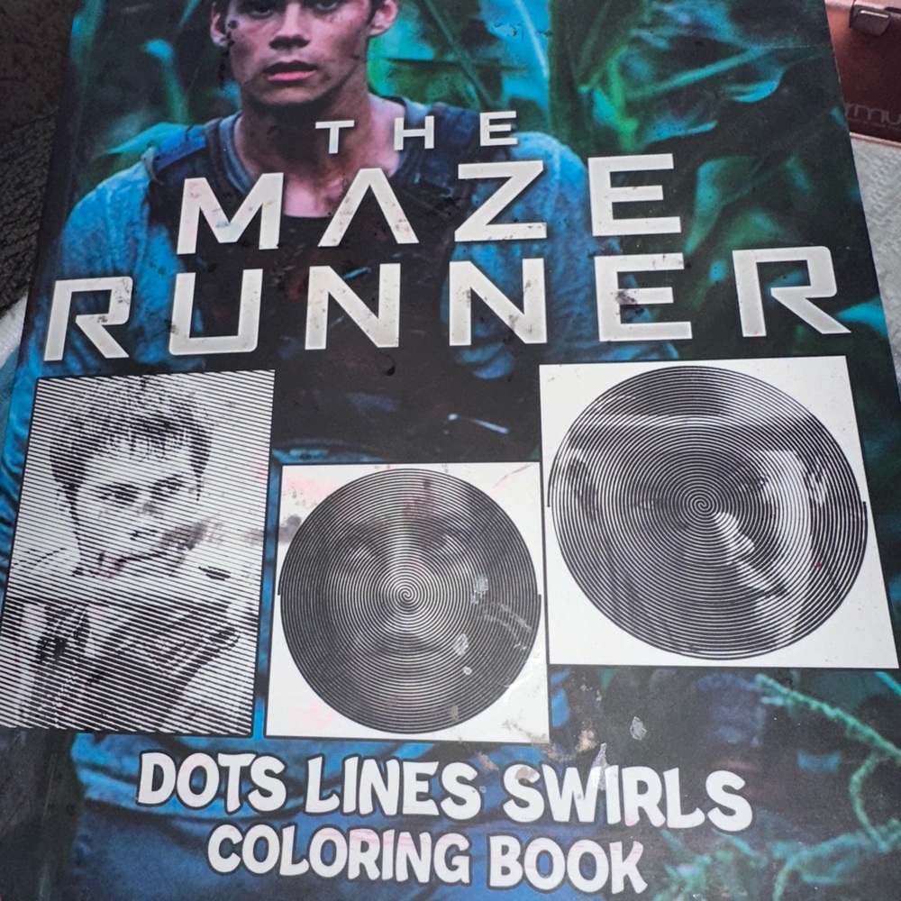 Dots Lines Swirls Coloring Book - Blue Movie Theme Activity Book